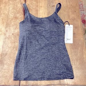 ALO Yoga Alosoft Complete Tank. Size Small. Dark Heather Gray.